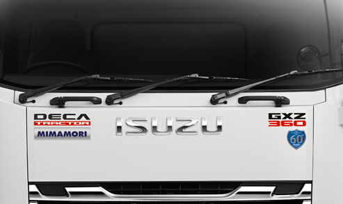 ใบปัดน้ำฝนขนาดใหญ่ 3 ใบปัด ในรถบรรทุก ISUZU 10 ล้อ ขึ้นไป