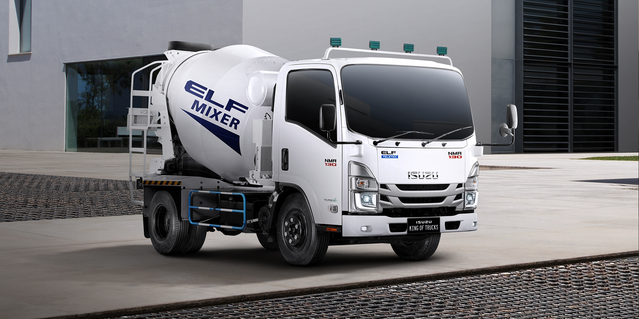 รถบรรทุก 6 ล้อ โม่ปูน ผสมปูน NMR-Mixer 130 แรงม้า